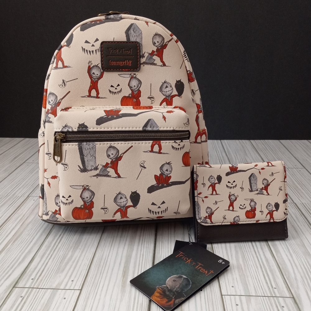 Loungefly Halloween Horror Trick R Treat Sam Backpack & Wallet Set